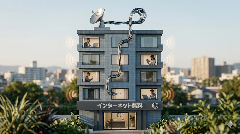 インターネット無料マンションのイメージ